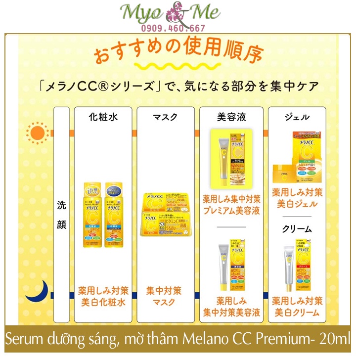 Serum Melano CC Vitamin C dưỡng sáng da, mờ thâm - 20ml