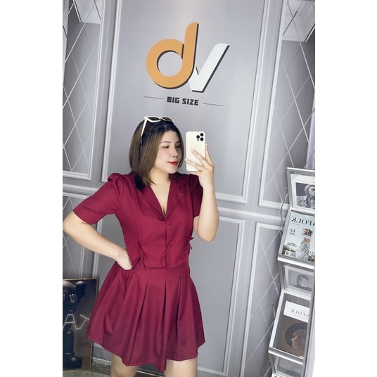 Set áo vest nơ+cv li