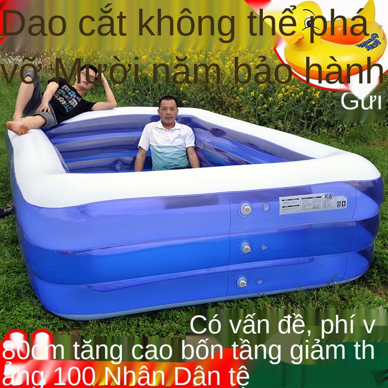 Bể bơi bơm hơi trẻ em Người lớn gia đình quá khổ xô tắm cho sơ sinh Bồn Ocean Ball Pool Toy