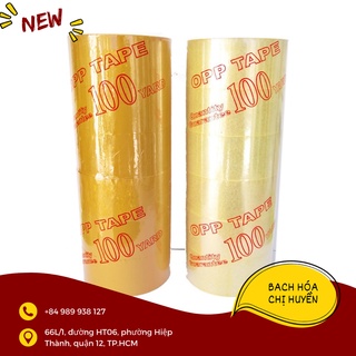 1 cuộn băng keo trong / đục 100 / 200 yard