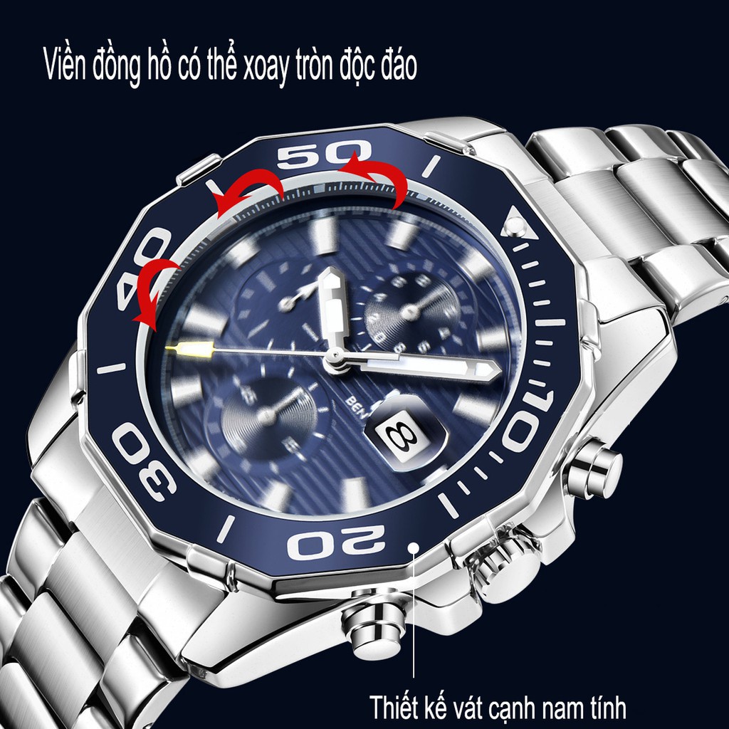 Đồng Hồ Nam Ben Nevis Máy Quartz Bền Bỉ - Đồng Hồ Thời Trang Nam Thương Hiệu Nhật Bản, Chính Xác, Chống Xước, Chống Nước | BigBuy360 - bigbuy360.vn