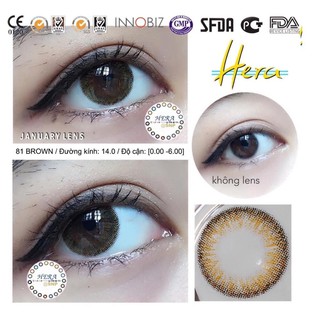 D2 Brown có ảnh feedback (natural) 0-6 diop - JANUARYLENS