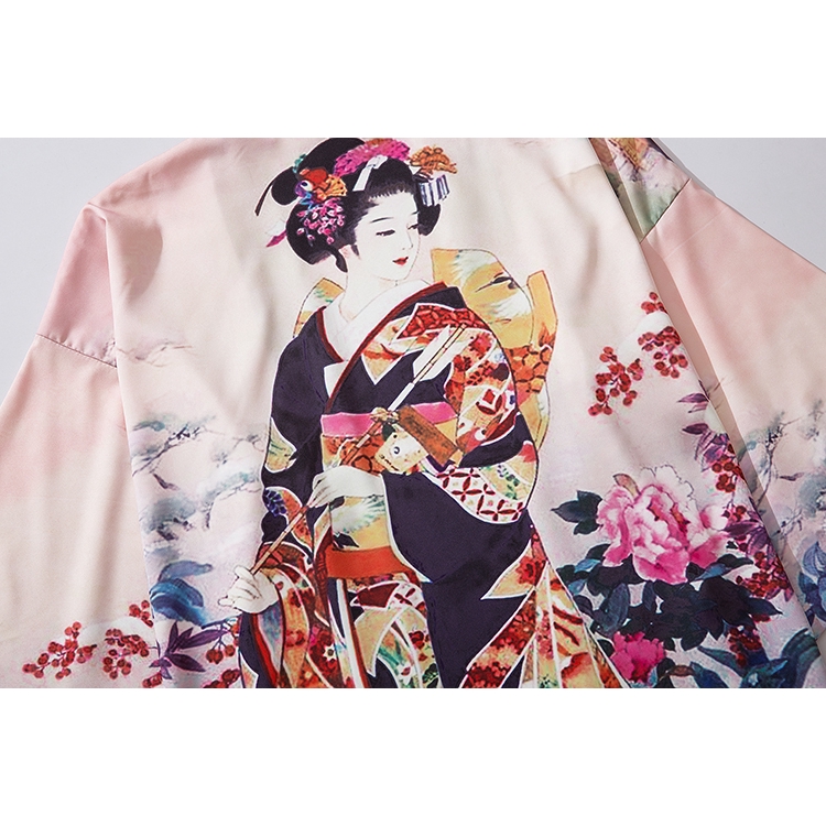 Plus Áo Kimono Dáng Rộng Phong Cách Harajuku Nhật Bản Thời Trang Mùa Hè 2020 Cho Nam Và Nữ