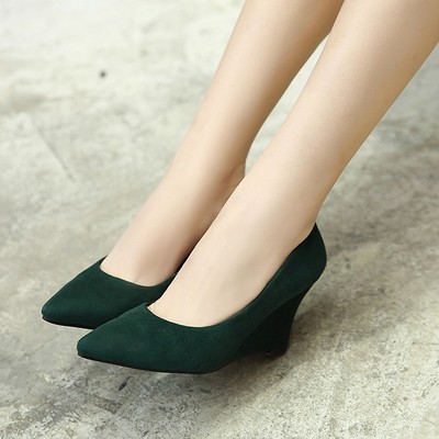 Giày đế xuồng gót cao 8p nhiều màu bền đẹp êm chân size 34/40   061020