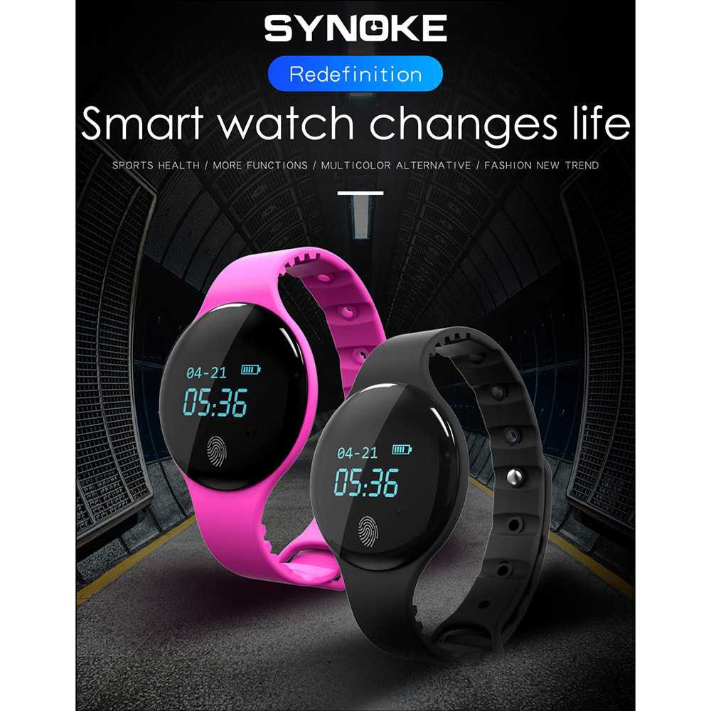 Synoke Đồng Hồ Thông Minh Đếm Bước Chân Kỹ Thuật Số Synoke Fitband-9200