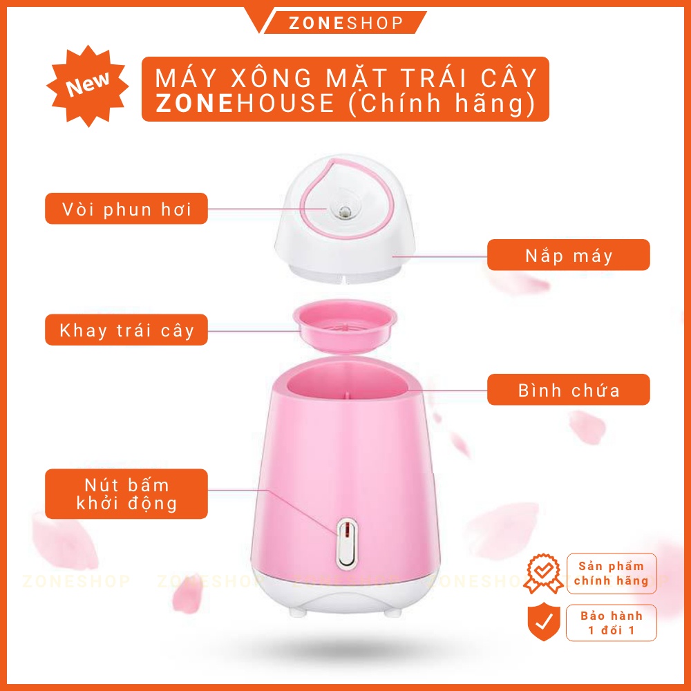 Máy xông mặt trái cây, máy xông hơi mặt hoa quả, dưa leo, vòi phun mạnh, làm nóng nhanh ZONESHOP