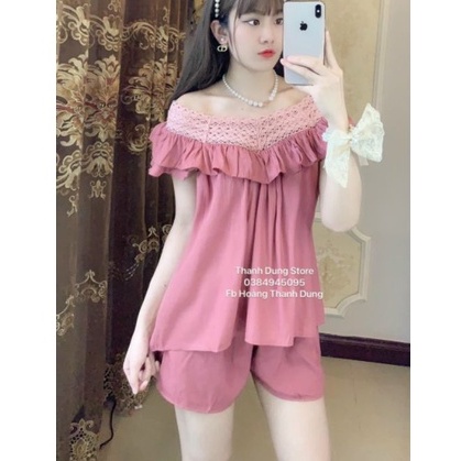 Bộ Cổ Bèo &quot;Bigsize&quot; Phối Ren
