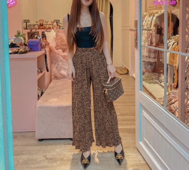 Quần dập li ống suôn