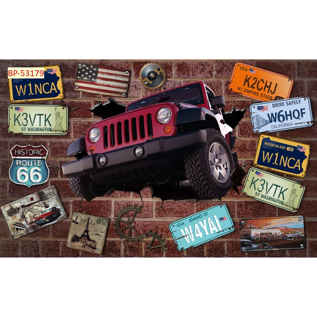 Tranh dán tường Quán Cafe, Trà Sữa, Trang Trí Cửa Hàng 3D mẫu hot