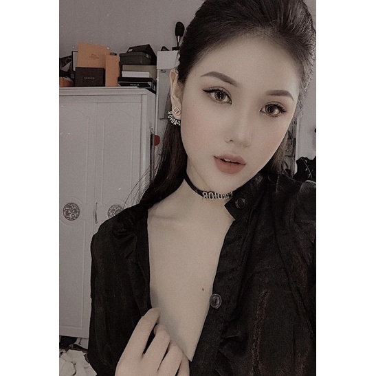 Vòng cổ d.ìor nữ cao cấp thương hiệu, choker CD hàng đẹp dây chuyền thời trang cực hot