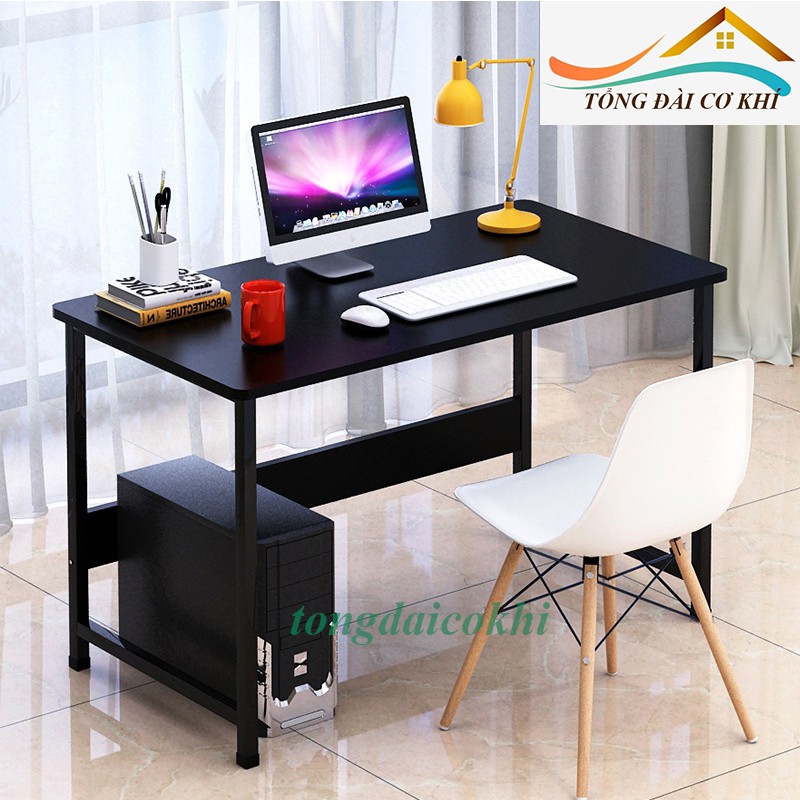 [ COMBO ] Bàn làm việc, học tập kiểu hàn kèm ghế Eames full phụ kiện lắp đặt.