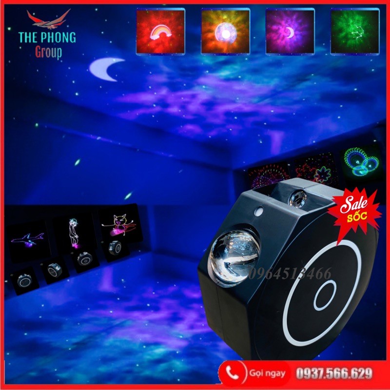 Đèn Bầu Trời Sao Thiên Hà V3 Galaxy 7 Màu Phòng Bay Magic Store