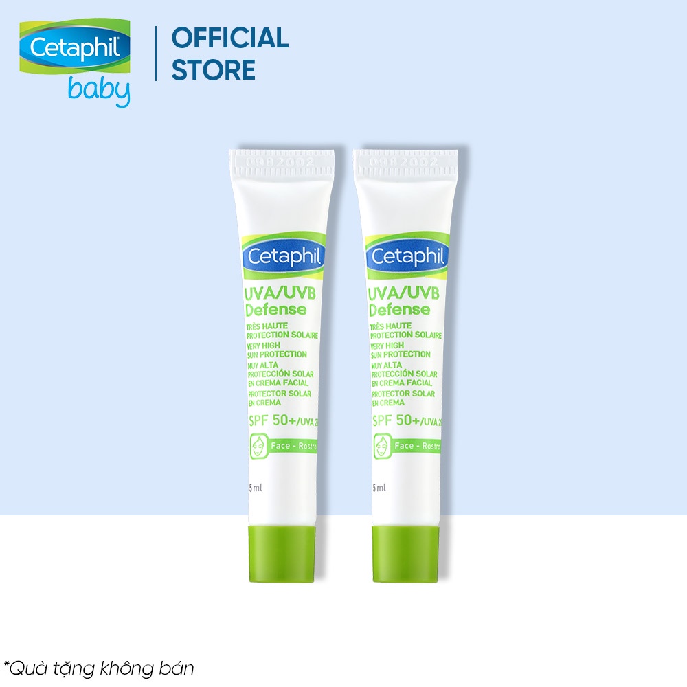 [Gift date 12/2022] Combo 2 Kem chống nắng Cetaphil Uva/Uvb Defense Very High Suncreen Protection SPF50+