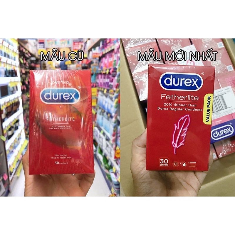 [HÀNG ÚC] Bao cao su Durex 30 miếng siêu mỏng Úc