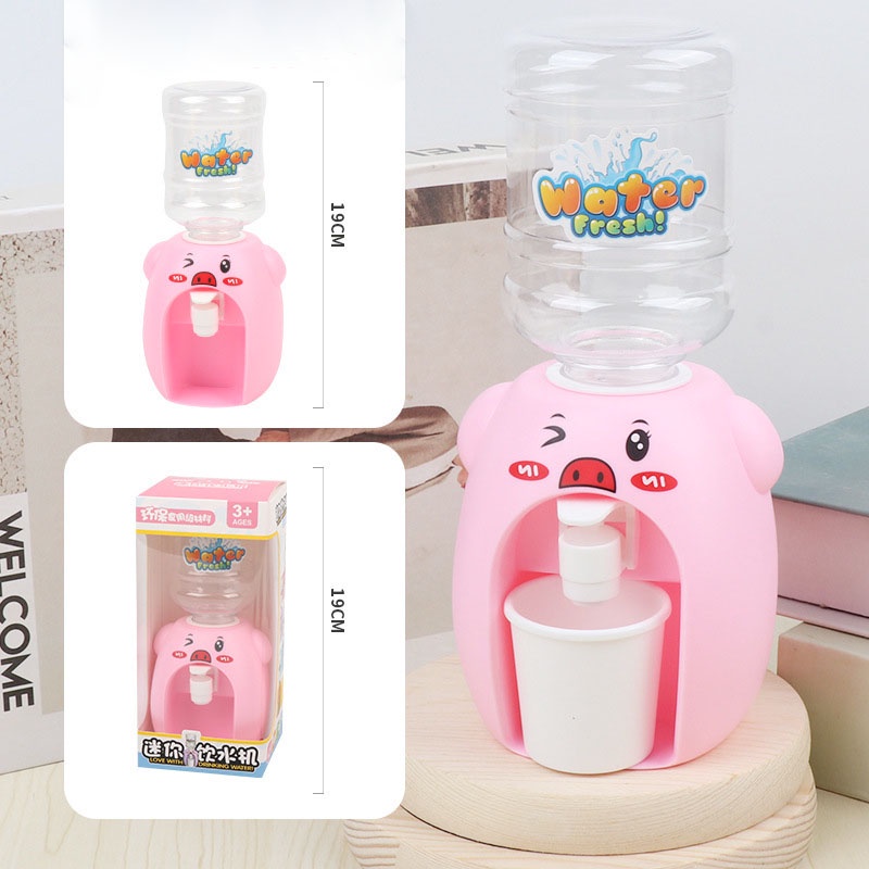 Bộ Bình Rót Nước Kèm Ly Cốc Mini Water Hình Heo Và Vịt Cho Bé