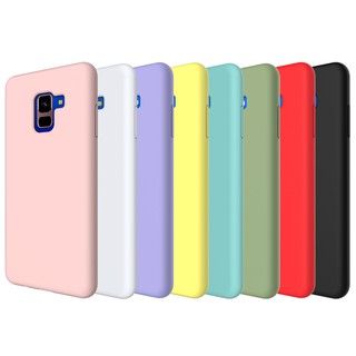 Ốp điện thoại đơn giản màu trơn dành cho Samsung Galaxy A6/A6 plus/A8/A8 plus 2018