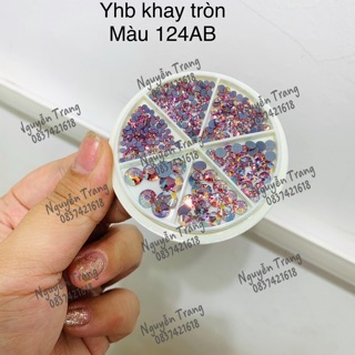 YHB khay tròn cao cấp - YHB cao cấp loại 1 khay tròn hơn 300v - YHB chân lưới đá siêu sáng đính móng nail