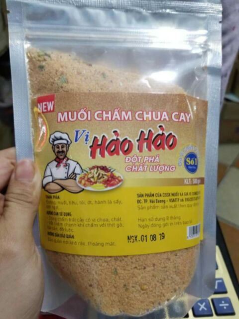 Muối hảo hảo chua cay túi zip 500g BQ