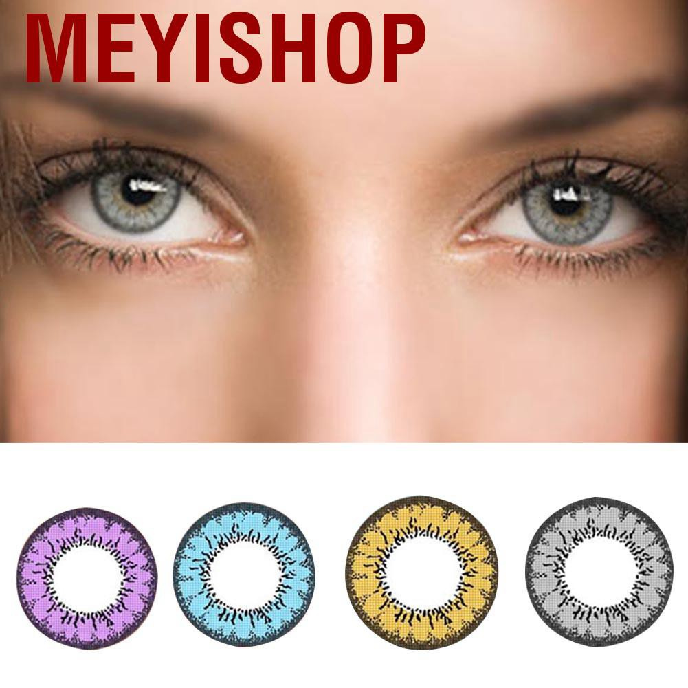 Meyishop 14mm Professional Color Contact Lens Lenses 0 Degree Eye Cosmetic Accessory 1 Pair