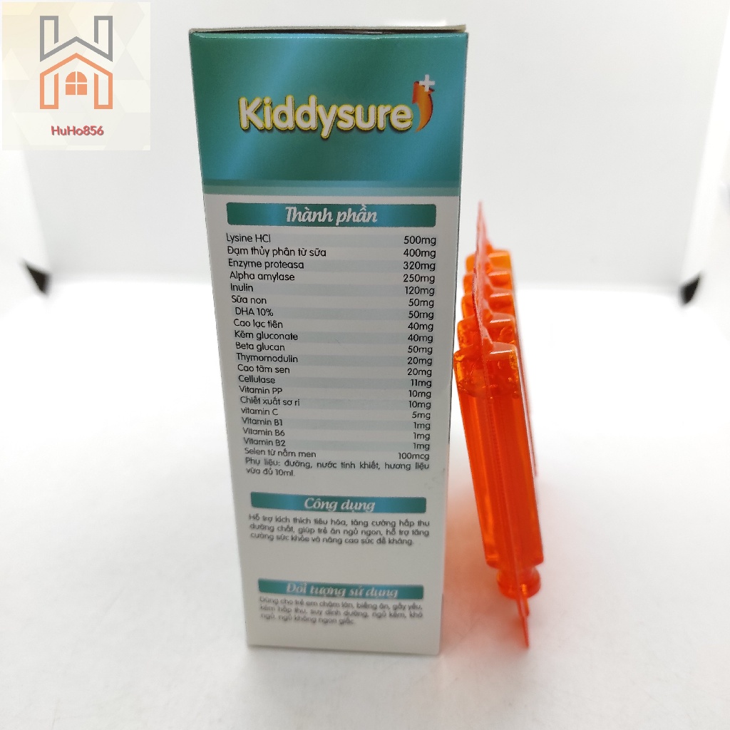 Kiddysure - Giúp Bé Ăn Ngon, Hỗ Trợ Tiêu Hóa - Hộp 20 ống
