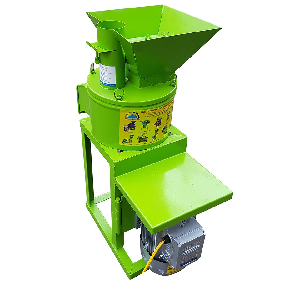 Máy băm nghiền đa năng, máy xay nghiền thức ăn chăn nuôi nghiền cua, ốc, cá motor 3kw