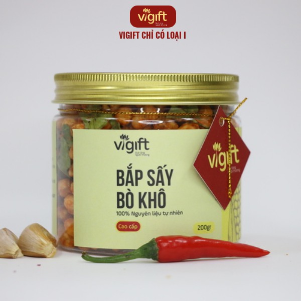 [SALE SỐC] Bắp Sấy Bò khô VIGIFT [CLH01] Hủ Nhựa - Chất Lượng Loại 1