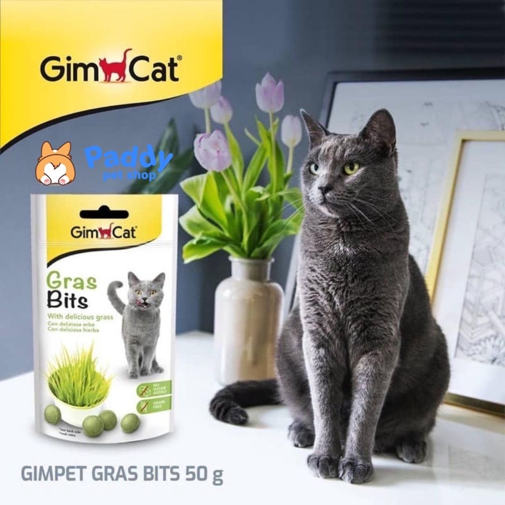 Viên Cỏ Mèo &amp; Phô Mai GimCat Snack Cho Mèo (Nhập Khẩu Đức)