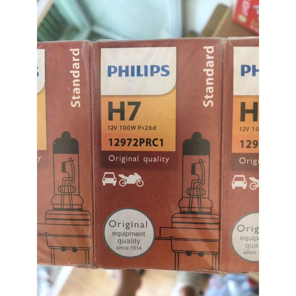 12V H7 Bóng đèn xe hơi Philips 100W