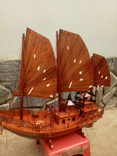 Thuyền gỗ hương ngang 60cm