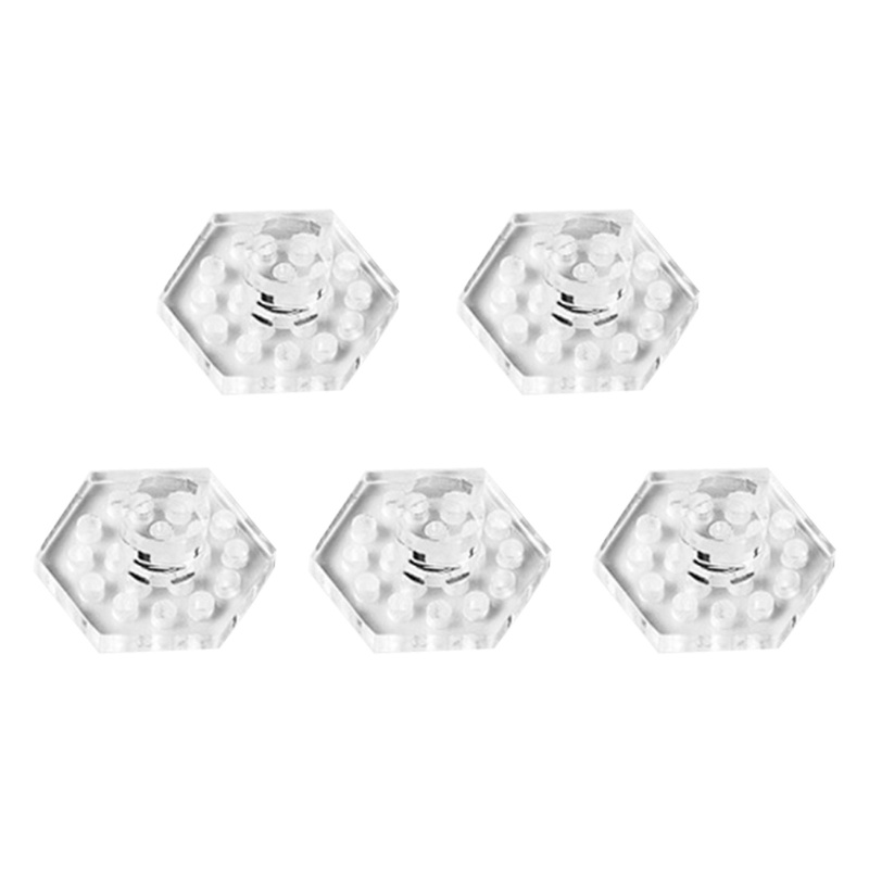 Blala Set 5 Đế Nhựa acrylic San Hô Cắm Đĩa Nứt Bể Cá