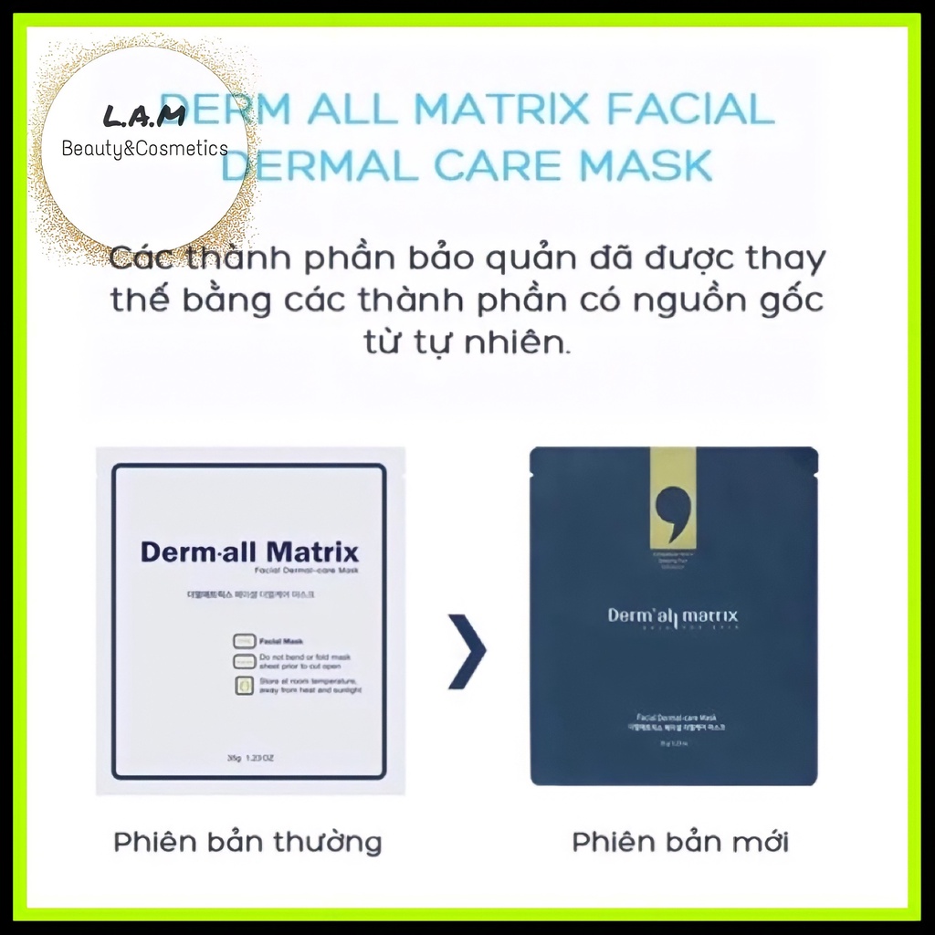 Mặt Nạ Derm All Matrix Chính Hãng Hàn Quốc Mẫu Mới 35g