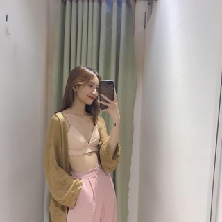 Áo cardigan len mỏng ảnh thật 100%