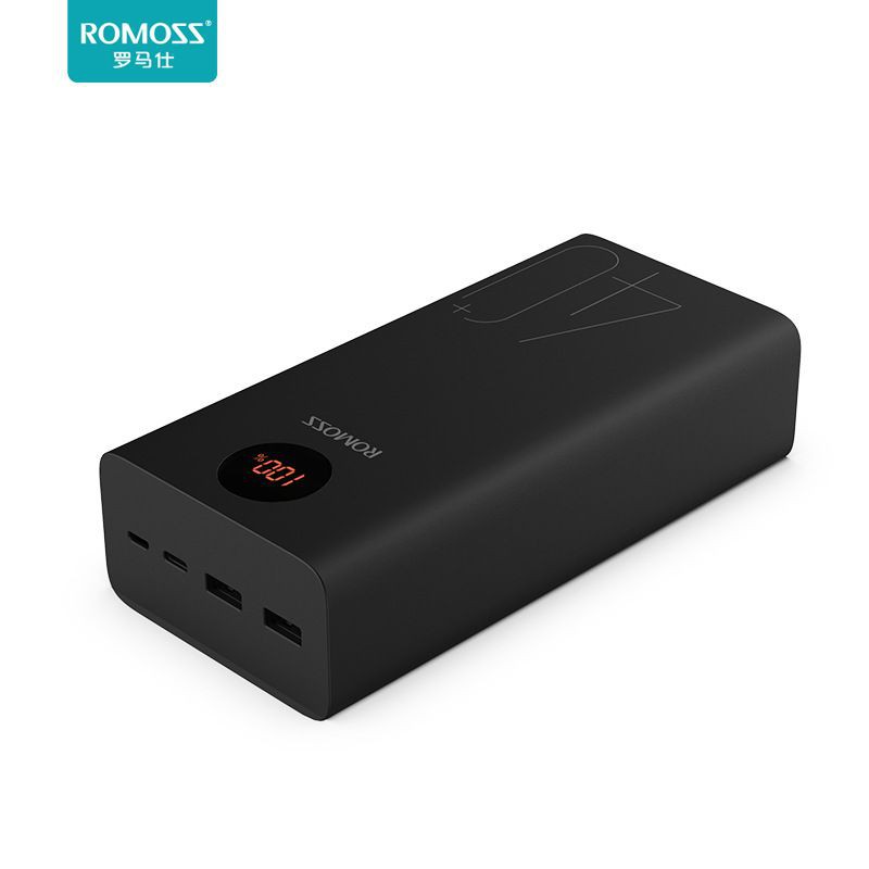 Pin dự phòng Romoss ZEUS 40+ dung lượng 40000mAh hỗ trợ sạc nhanh QC3.0 và sạc đảo chiều PD 18W (Đen)/sac samsung/iphone