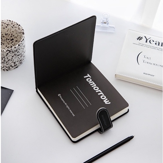Sổ Tay Bằng Da ∞ ins Hình Vuông Có Khóa Từ Tính Đa Chức Năng Dùng Lên Kế Hoạch Hàng Ngày