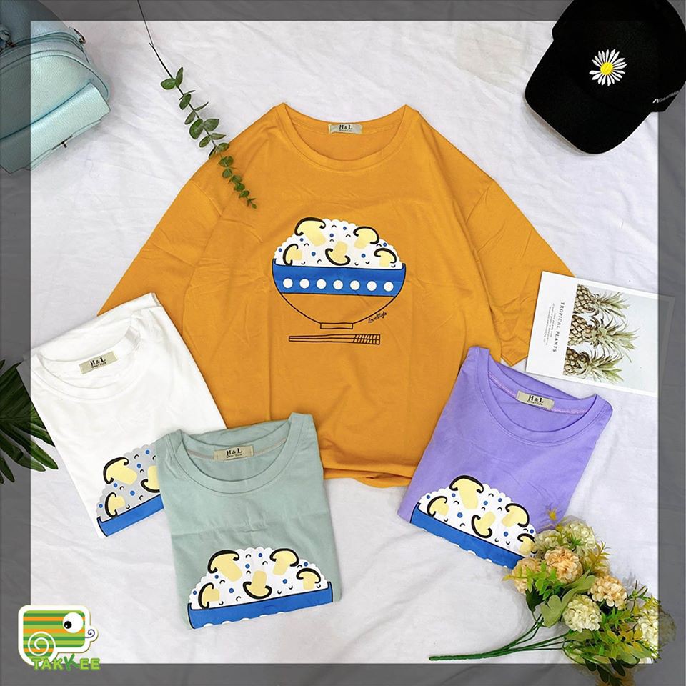 (HÌNH CHỤP THẬT) ÁO PHÔNG AO THUN LỠ TAY IN HÌNH