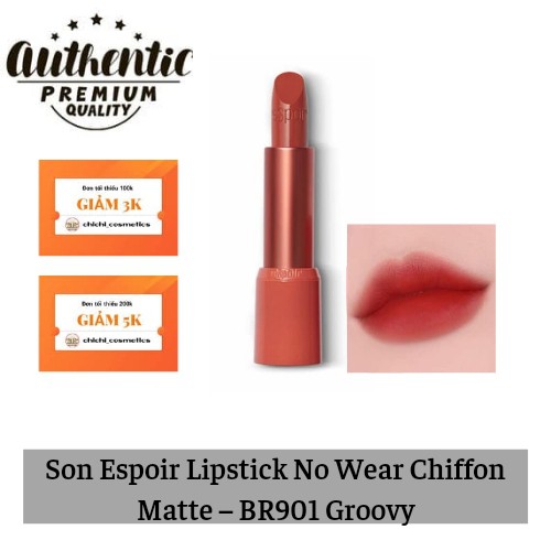 Son Espoir Lipstick No Wear Chiffon Matte – BR901 Groovy - chính hãng