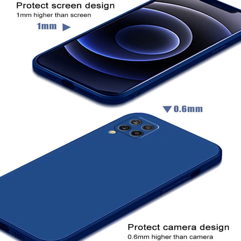Ốp Điện Thoại Silicone Màu Trơn Kèm Giá Đỡ Hình Mèo Xinh Xắn Cho Xiaomi 11 Lite 5G NE Xiaomi Mi 12X 12Pro Mi 11T Pro