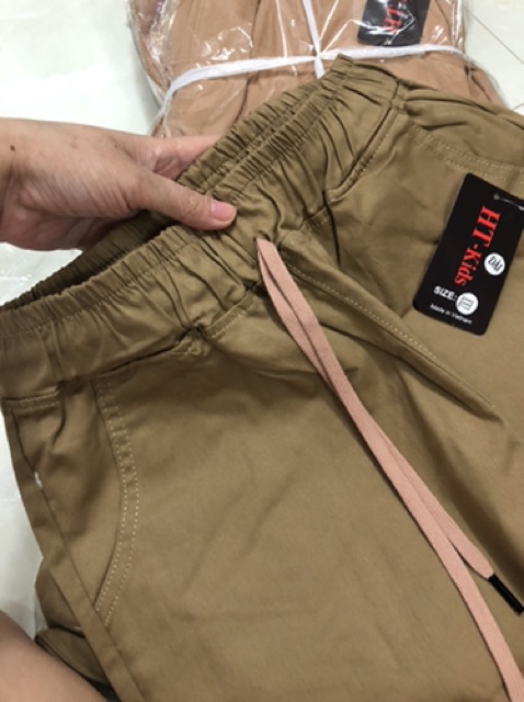 Quần kaki co giãn nữ ống bo