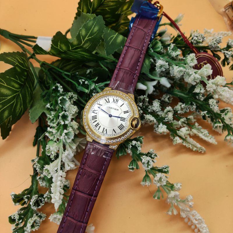 ĐỒNG HỒ ROMAN CAR-TIER NỮ QUAI DA