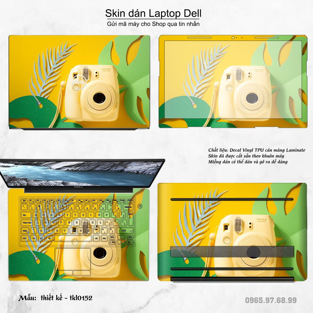 Skin dán Laptop Dell in hình thiết kế nhiều mẫu 4 (inbox mã máy cho Shop)