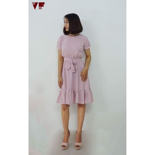 Freeship đơn 99k_đầm đuôi cá thắt nơ eo vanass