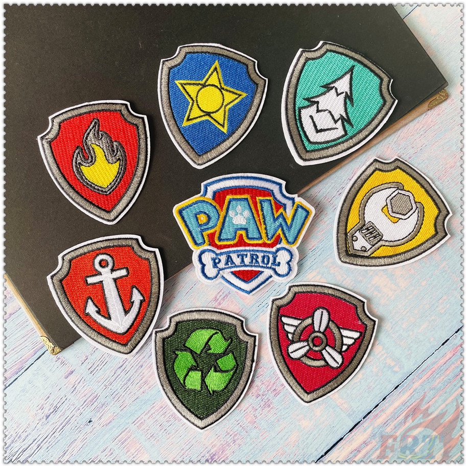 1 miếng dán ủi thêu hình hoạt hình Paw Patrol