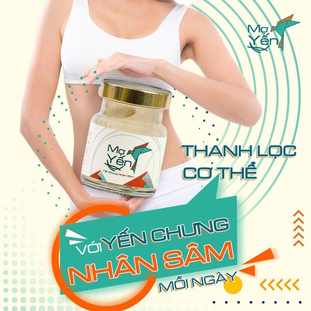 Yến tươi chưng sẳn - Combo 10 hũ yến chưng nhân sâm món quà cho sức khỏe chứa 12gram yến