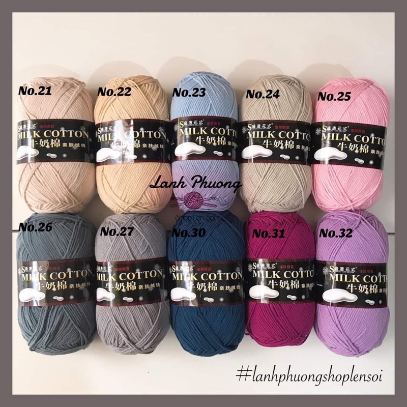 Len milk cotton 125gr