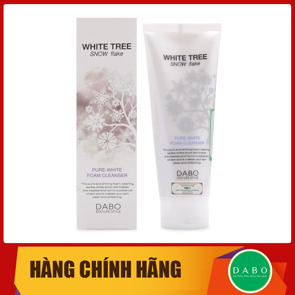 Sữa rửa mặt cây tuyết trắng có hạt massage Dabo White Tree Snow Flake 150ml