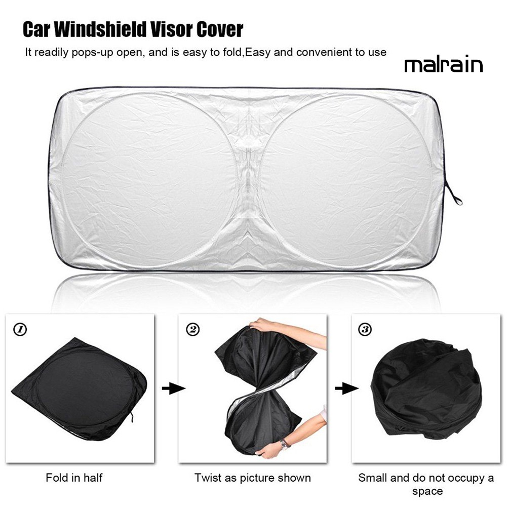 【VIP】Car Front Window Sun Shade Visor Folding Windshield Anti-UV Cover Protector