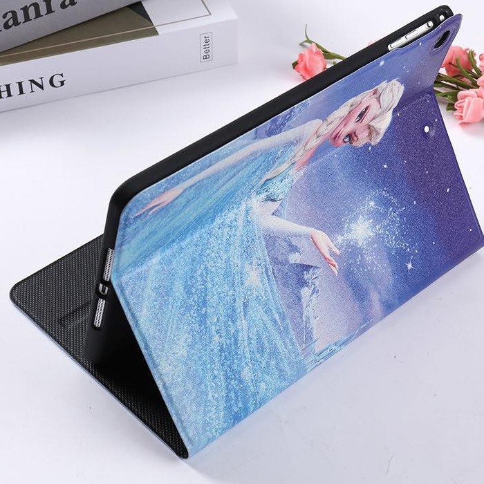 Bao da iPad mini 1/ 2/ 3 hoạt hình elsa kute, siêu đẹp - Ốp lưng ipad