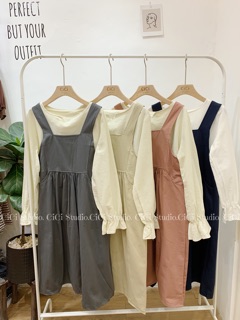 Set váy thô kèm sơmi V03