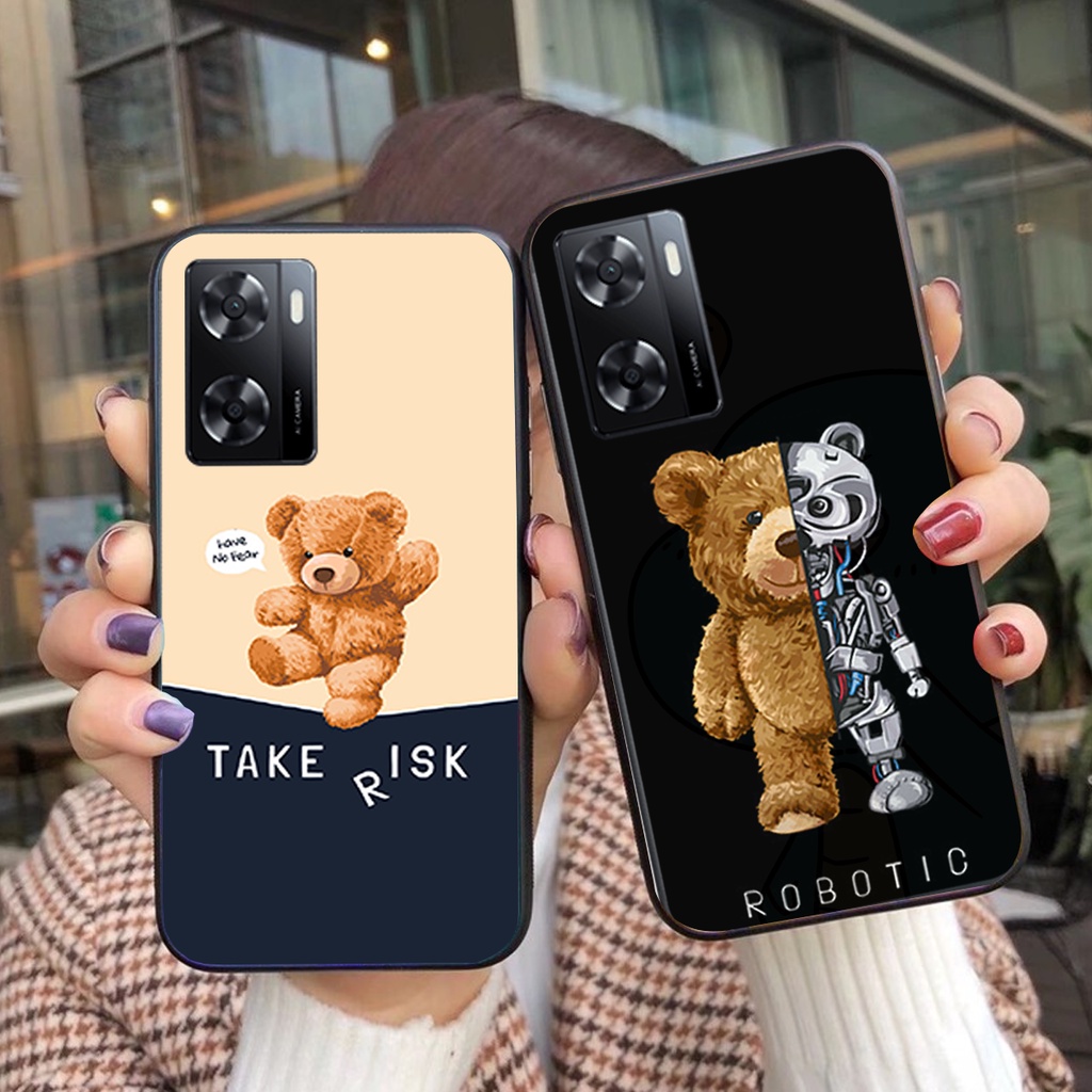 ỐP lưng Oppo A57 4G - Oppo A57 2022 gấu cute phá cách siêu đẹp