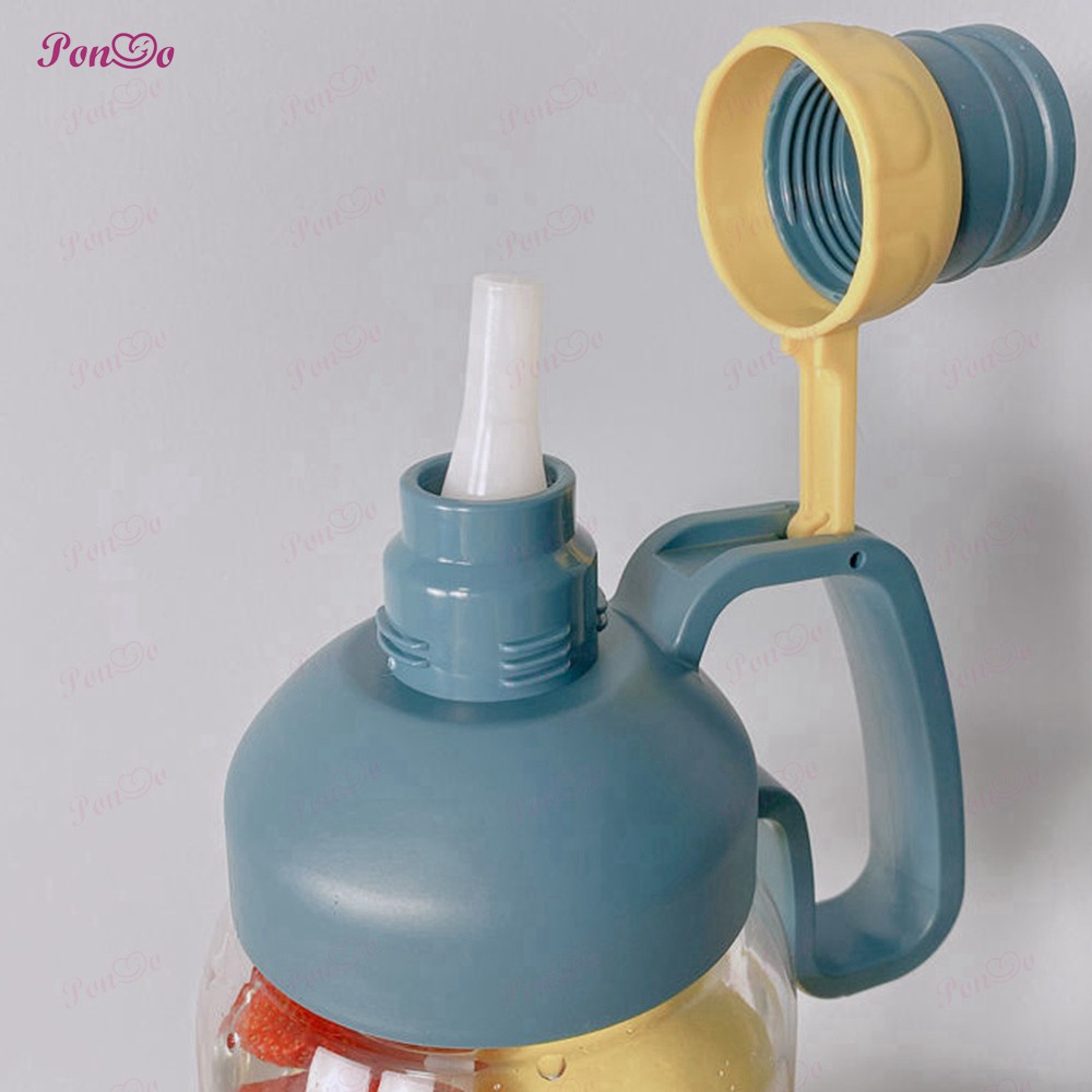 Bình nước thể thao 1800ml 1.8L kèm theo ống hút tiện lợi
